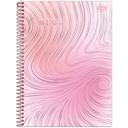 Foto ilustrativa Caderno Universitário Capa Dura Blush
