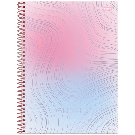 Foto ilustrativa Caderno Universitário Capa Dura Blush