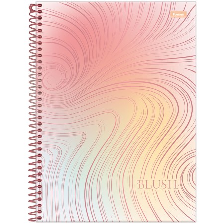 Foto ilustrativa Caderno Universitário Capa Dura Blush