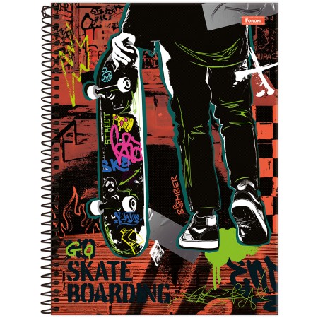 Foto ilustrativa Caderno Universitário Capa Dura Bomber