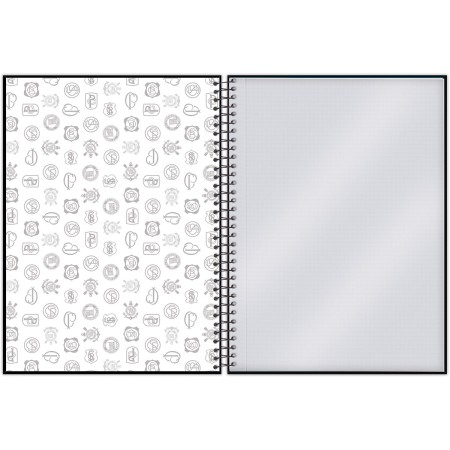 Foto ilustrativa Caderno Universitário Capa Dura Corinthians