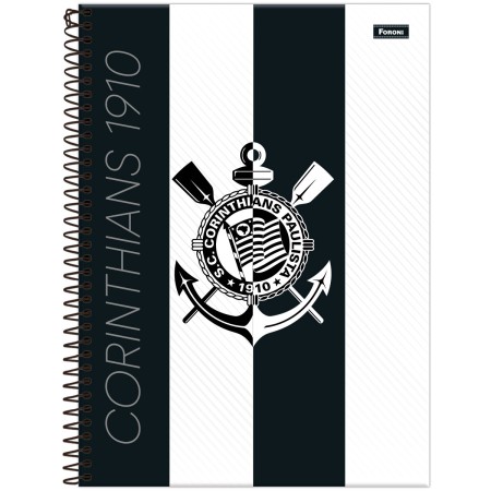 Foto ilustrativa Caderno Universitário Capa Dura Corinthians