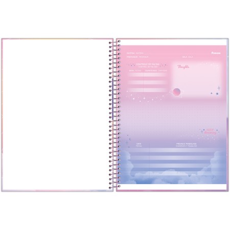 Foto ilustrativa Caderno Universitário Capa Dura Cosmos