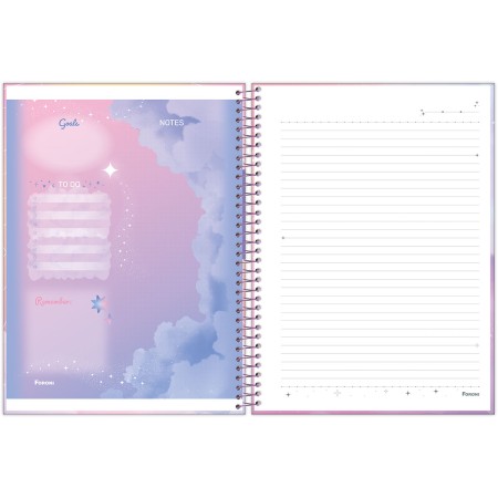 Foto ilustrativa Caderno Universitário Capa Dura Cosmos