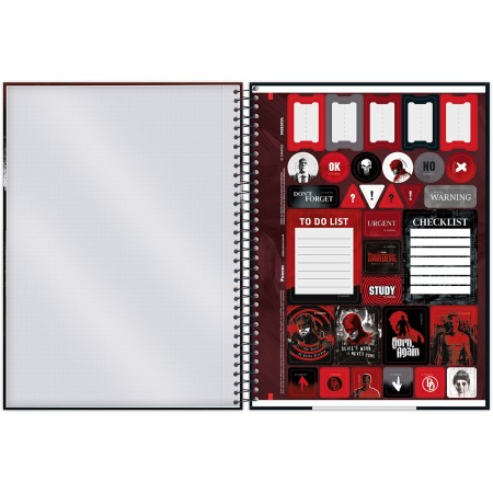 Foto ilustrativa Caderno Universitário Capa Dura Daredevil
