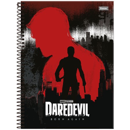 Foto ilustrativa Caderno Universitário Capa Dura Daredevil