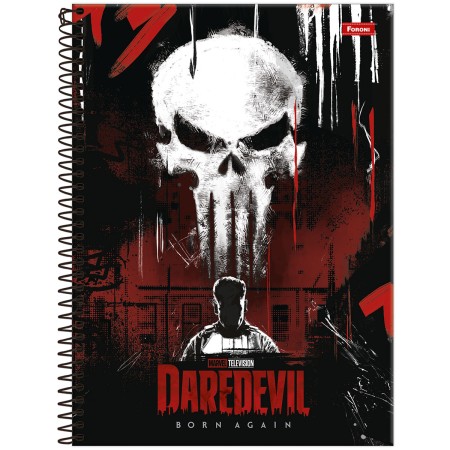 Foto ilustrativa Caderno Universitário Capa Dura Daredevil