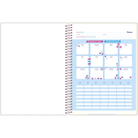 Foto ilustrativa Caderno Universitário Capa Dura Doll