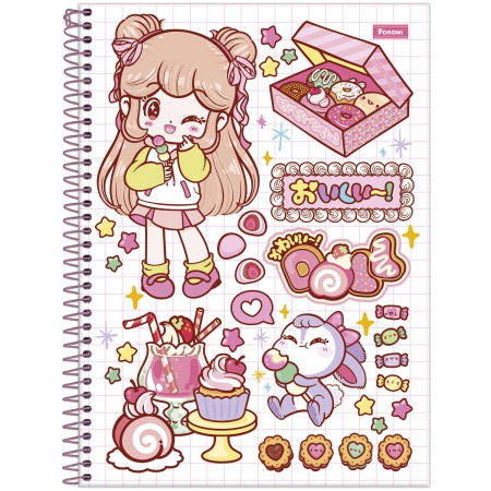 Foto ilustrativa Caderno Universitário Capa Dura Doll