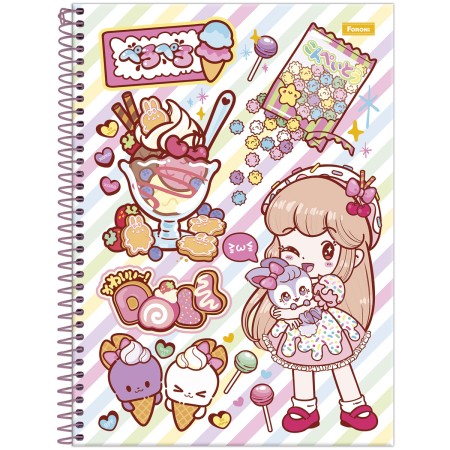 Foto ilustrativa Caderno Universitário Capa Dura Doll
