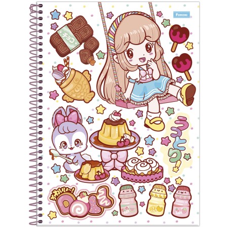 Foto ilustrativa Caderno Universitário Capa Dura Doll