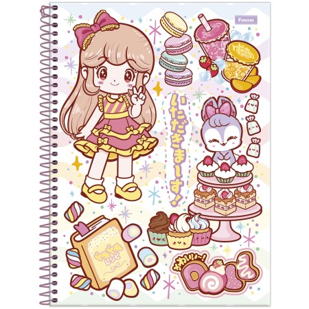 Foto ilustrativa Caderno Universitário Capa Dura Doll