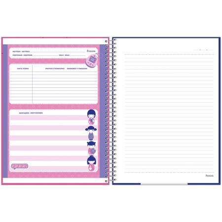 Foto ilustrativa Caderno Universitário Capa Dura Doshin