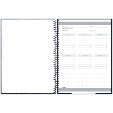 Foto ilustrativa Caderno Universitário Capa Dura Drakos