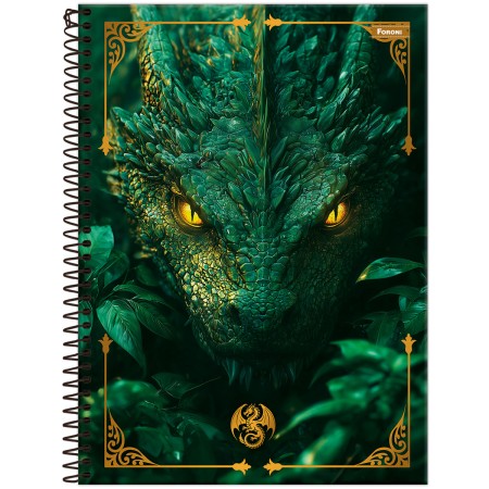 Foto ilustrativa Caderno Universitário Capa Dura Drakos