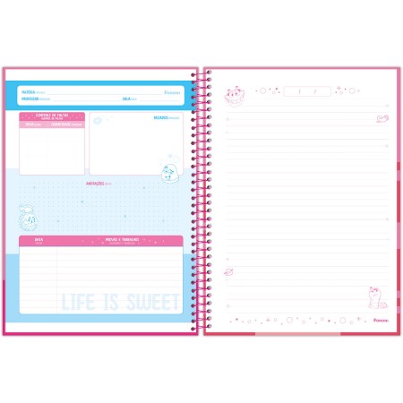 Foto ilustrativa Caderno Universitário Capa Dura Fini