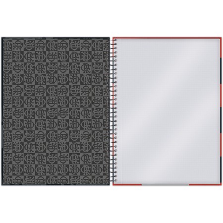 Foto ilustrativa Caderno Universitário Capa Dura Flamengo