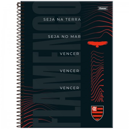 Foto ilustrativa Caderno Universitário Capa Dura Flamengo