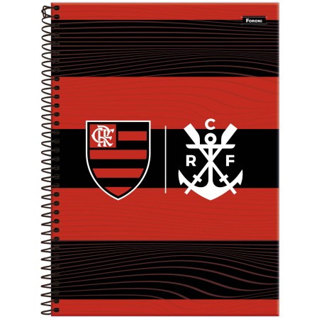 Foto ilustrativa Caderno Universitário Capa Dura Flamengo