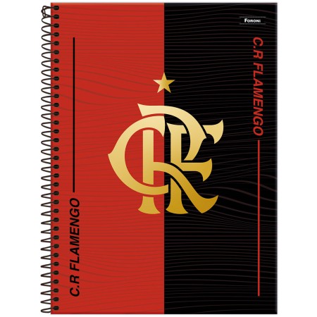 Foto ilustrativa Caderno Universitário Capa Dura Flamengo