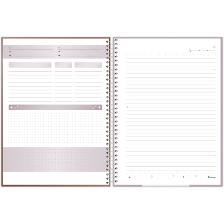 Foto ilustrativa Caderno Universitário Capa Dura Flashy