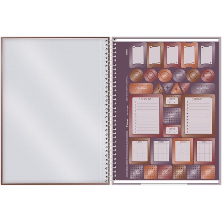 Foto ilustrativa Caderno Universitário Capa Dura Flashy