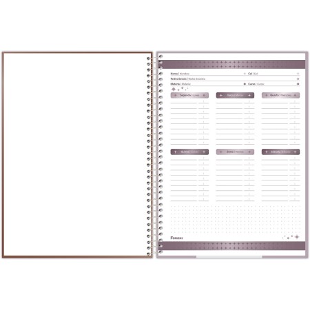 Foto ilustrativa Caderno Universitário Capa Dura Flashy