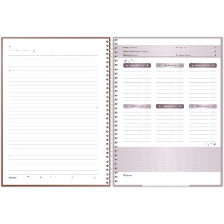 Foto ilustrativa Caderno Universitário Capa Dura Flashy