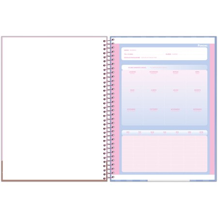 Foto ilustrativa Caderno Universitário Capa Dura Fluffy Friend