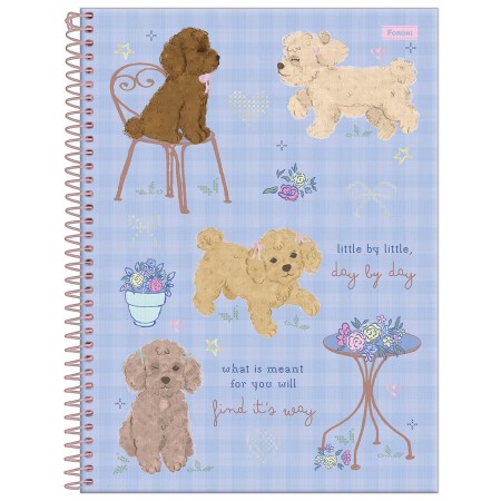 Foto ilustrativa Caderno Universitário Capa Dura Fluffy Friend