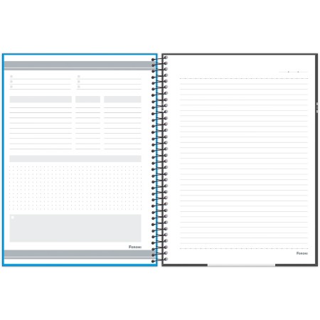 Foto ilustrativa Caderno Universitário Capa Dura Fluor Mix