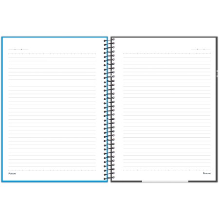 Foto ilustrativa Caderno Universitário Capa Dura Fluor Mix