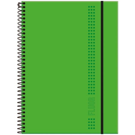 Foto ilustrativa Caderno Universitário Capa Dura Fluor Mix