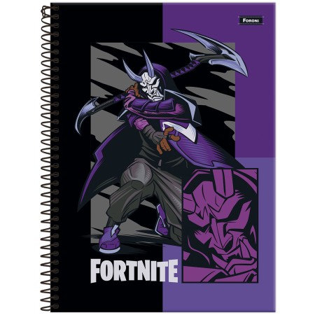 Foto ilustrativa Caderno Universitário Capa Dura Fortnite