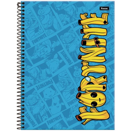 Foto ilustrativa Caderno Universitário Capa Dura Fortnite