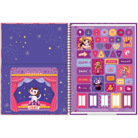 Foto ilustrativa Caderno Universitário Capa Dura Judy
