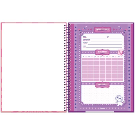 Foto ilustrativa Caderno Universitário Capa Dura Judy