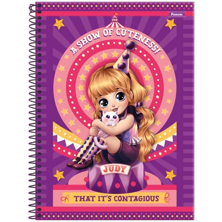 Foto ilustrativa Caderno Universitário Capa Dura Judy