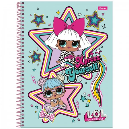 Caderno Universitário Capa Dura L.O.L - L.O.L - Cadernos