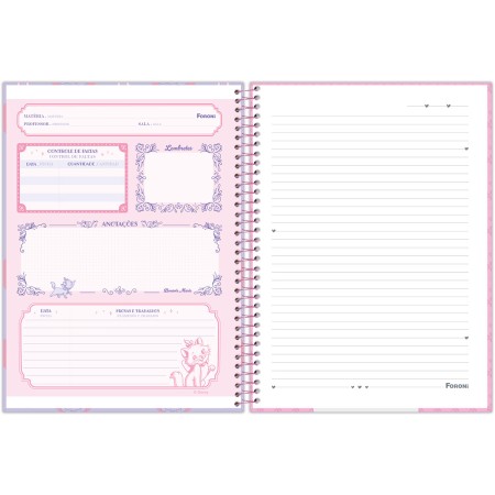 Foto ilustrativa Caderno Universitário Capa Dura Marie