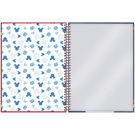 Foto ilustrativa Caderno Universitário Capa Dura Mickey Mouse