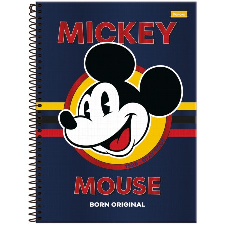 Foto ilustrativa Caderno Universitário Capa Dura Mickey Mouse
