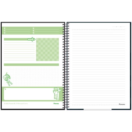 Foto ilustrativa Caderno Universitário Capa Dura Minecraft