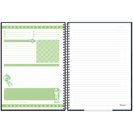 Foto ilustrativa Caderno Universitário Capa Dura Minecraft