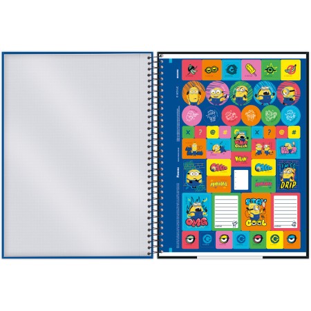 Foto ilustrativa Caderno Universitário Capa Dura Minions