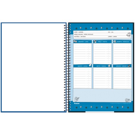 Foto ilustrativa Caderno Universitário Capa Dura Minions