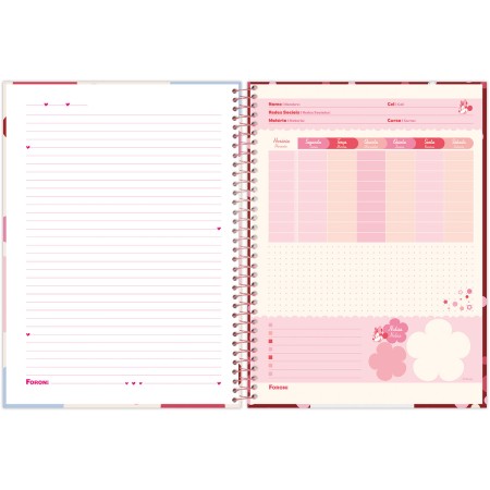 Foto ilustrativa Caderno Universitário Capa Dura Minnie Mouse