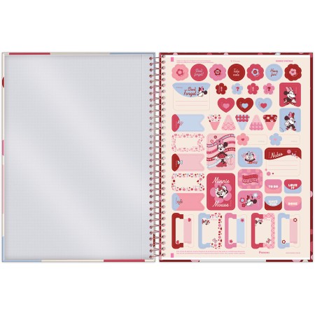 Foto ilustrativa Caderno Universitário Capa Dura Minnie Mouse