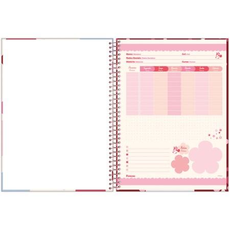 Foto ilustrativa Caderno Universitário Capa Dura Minnie Mouse