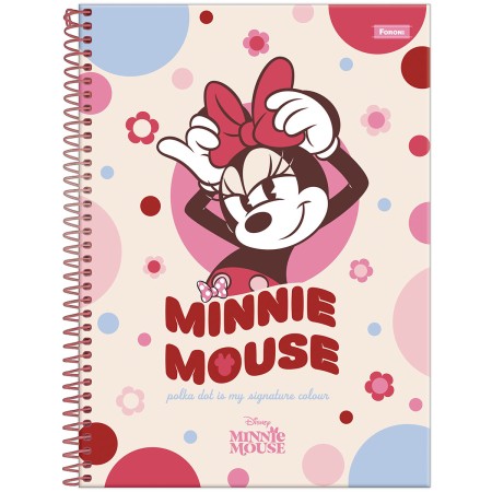 Foto ilustrativa Caderno Universitário Capa Dura Minnie Mouse